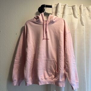 Blush Pink Hoodie Sweater